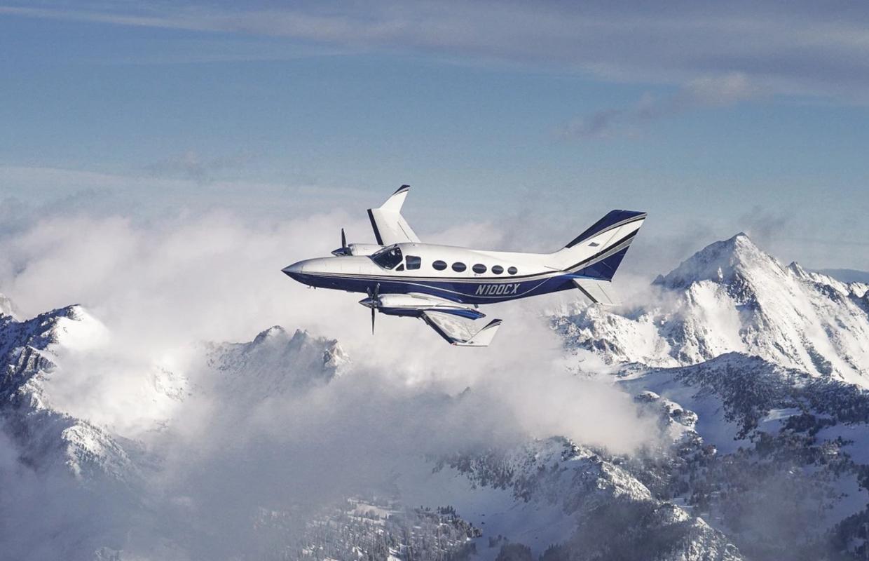 Flying over the moutains